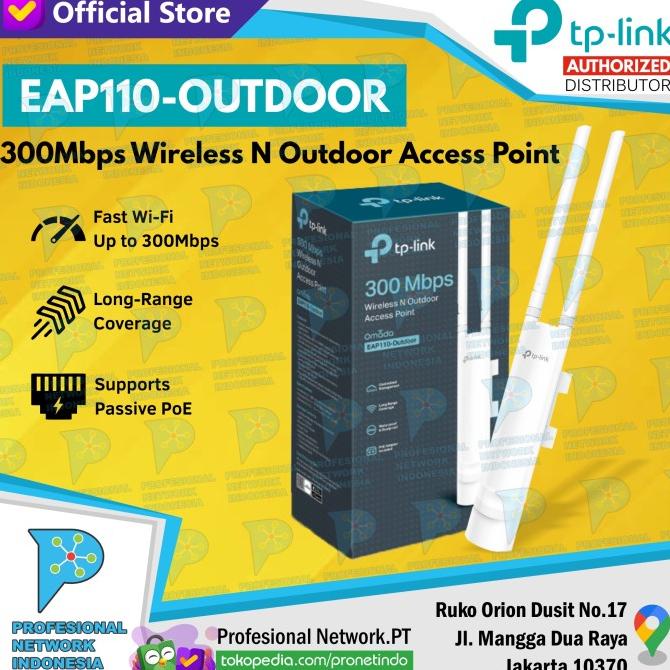 Jual TPLINK 300Mbps Wireless N Outdoor Access Point EAP110Outdoor