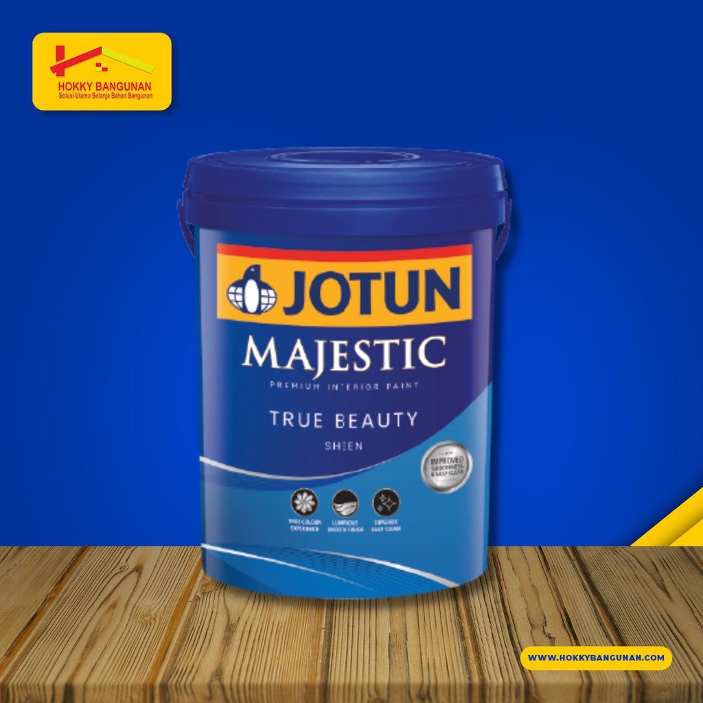 Jual Cat Tembok Interior Jotun MAJESTIC True Beauty Sheen 1 Pail ...