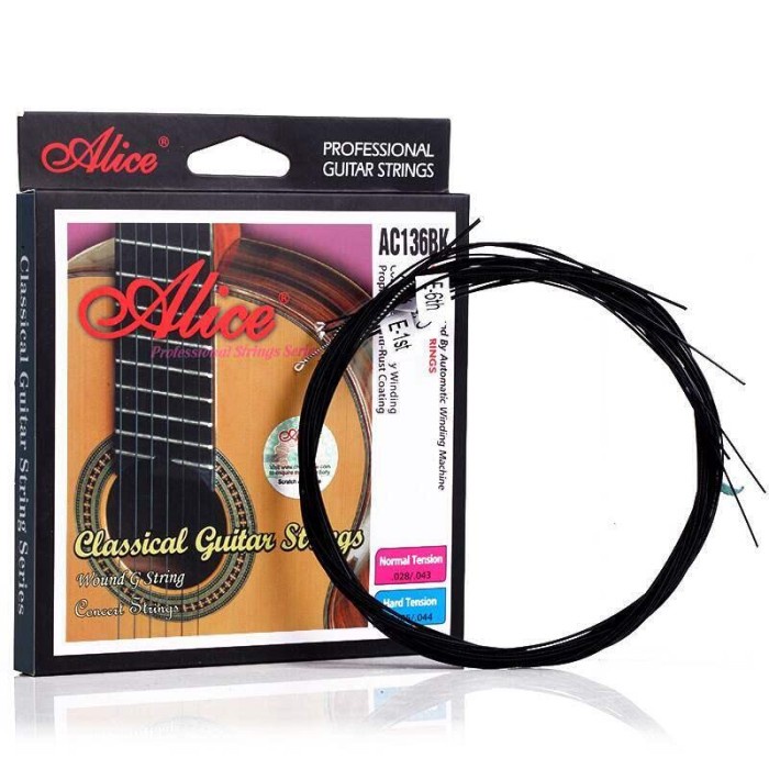 Jual Alice AC136BK Black Classic Guitar Strings - Senar Gitar Klasik ...