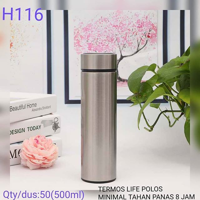 Jual Termos Life Stainless Steel 500ml Qualitas Botol Minum Tahan Panas Polos 500 Ml Sakura