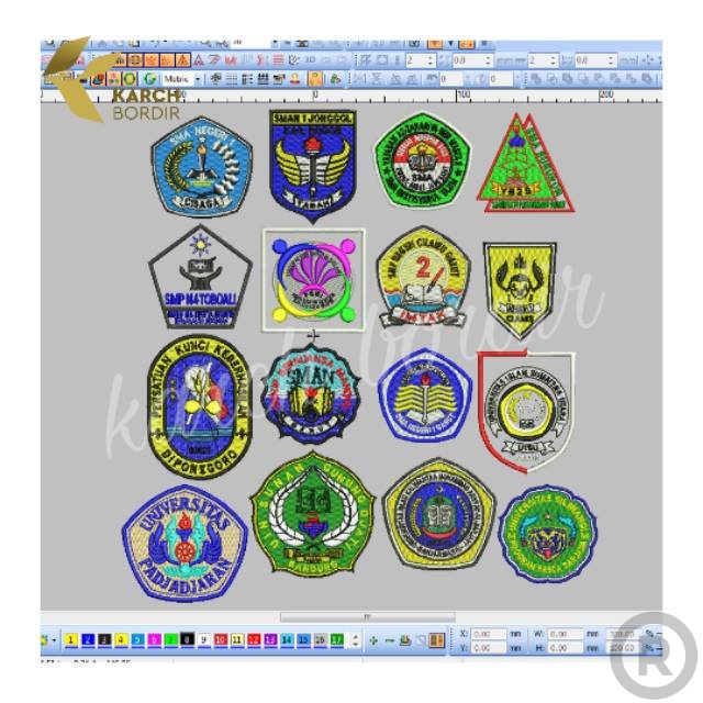 Jual Custom Bordir Logo Patch Sekolah Badge Osis Sd Smp Sma Dan Umum