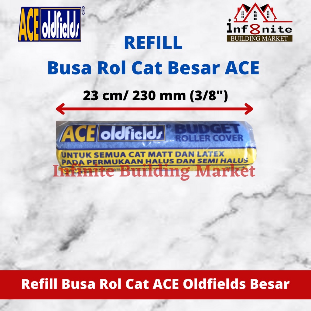 Jual Refill Rol Cat Ace Oldfields Besar 230 mm Isi Busa Rol Cat Besar ...