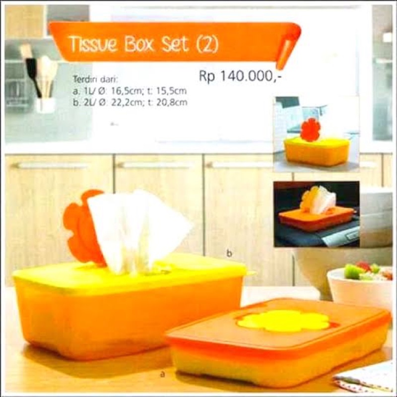 Jual TUPPERWARE TISSUE BOX ISI 2 BUAH | Shopee Indonesia