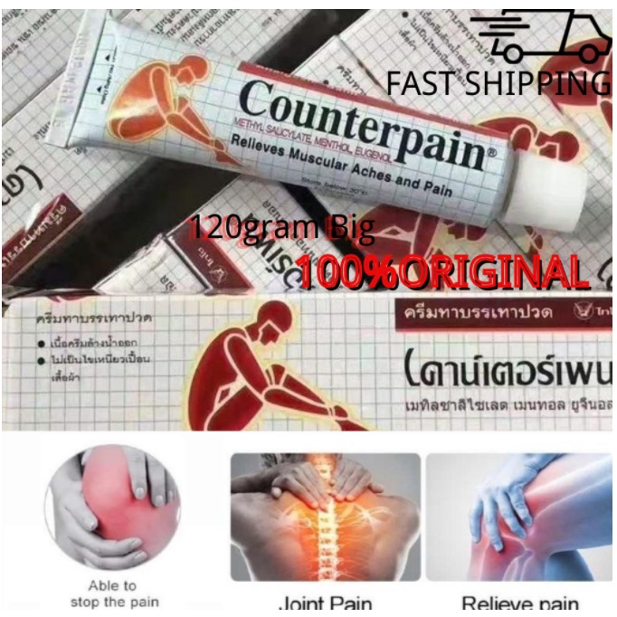 Jual Counterpain Gr Analgesic Cream Untuk Mengobati Encok Keseleo Memar Nyeri Otot