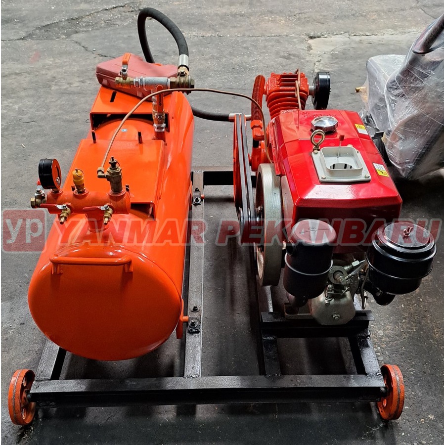 Jual Mesin Kompresor Angin / Air Compressor 3 HP PK Shark Unl Komplit ...