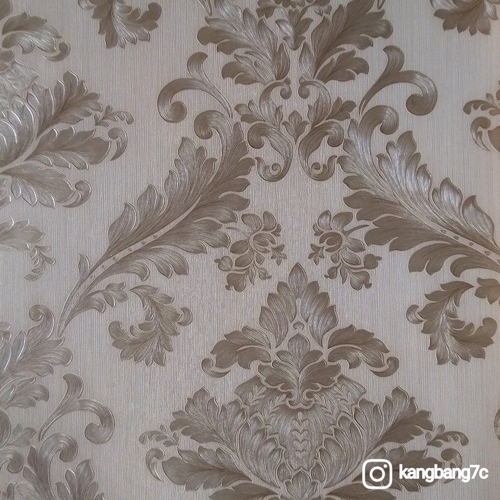 Jual 10m X 53cm Wallpaper Vinyl Vdinding Premium Daun Besar Motif Daun