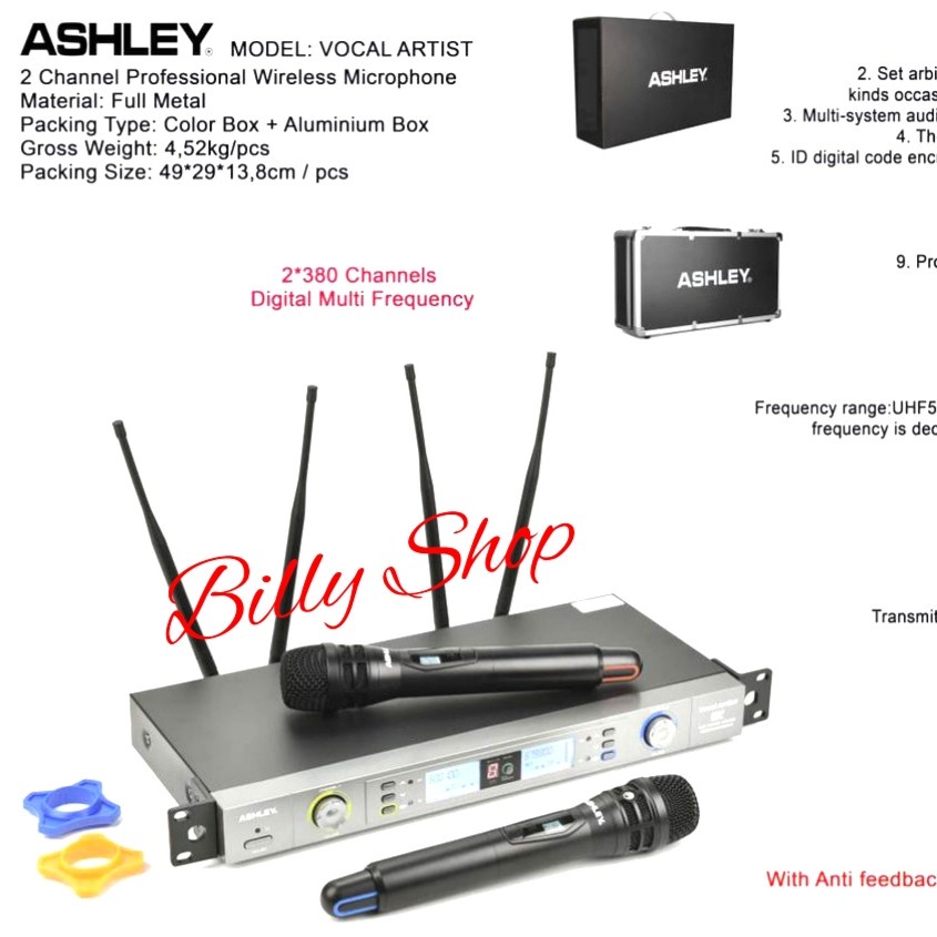 Jual MIC ASHLEY MIC WIRELESS ASHLEY VOCAL ARTIS Shopee Indonesia