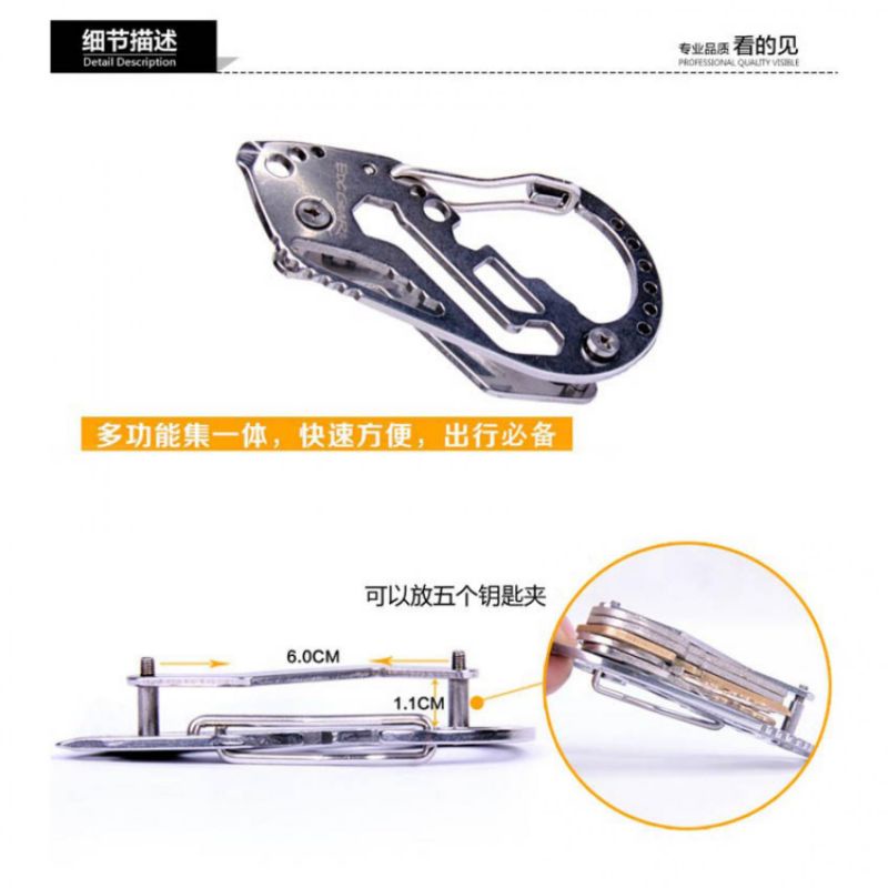 Jual Quickdraw EDC Holder Multipurpose Carabiner Key Organizer | Shopee ...