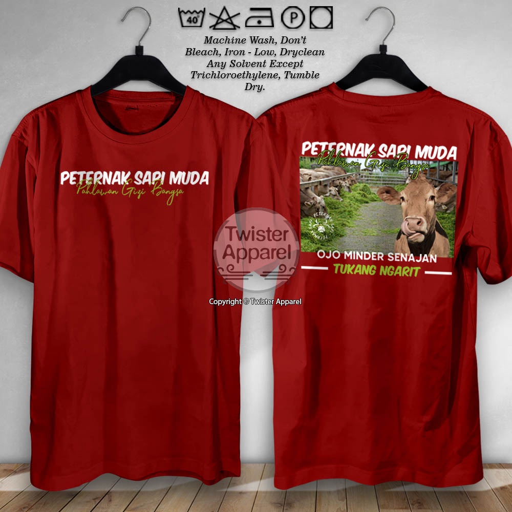 Jual Kaos Peternak Sapi Muda Pahlawan Gizi Bangsa Baju Distro Tukang