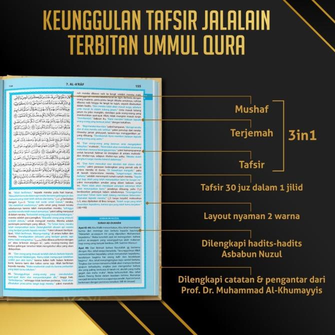 Jual Promo Buku Tafsir Jalalain (Mushaf + Terjemahan + Tafsir) | Shopee ...