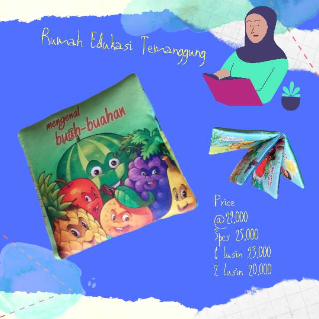 Jual Edukasi Buku Bantal Mengenal Buah Buahan | Shopee Indonesia