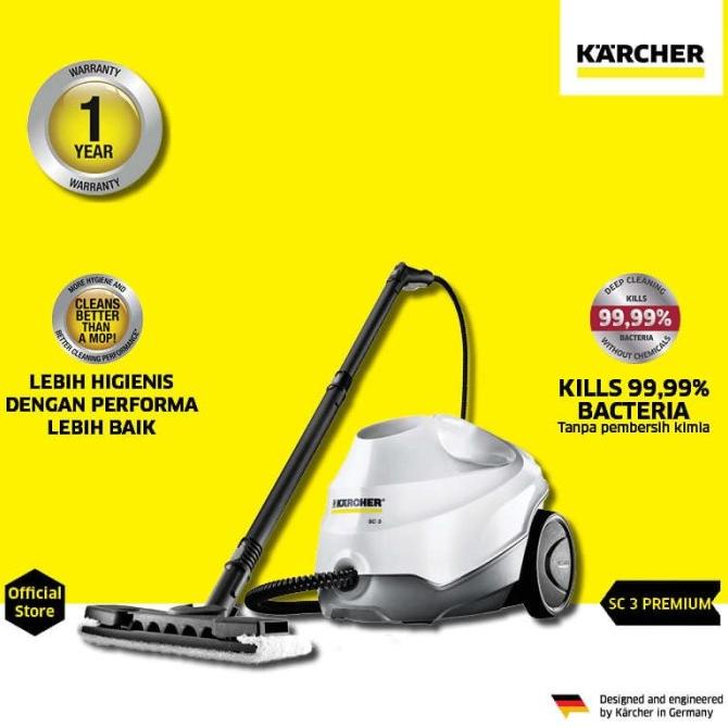 Jual Karcher SC 3 EasyFix Premium *EU Steam Cleaner (white) | Shopee ...
