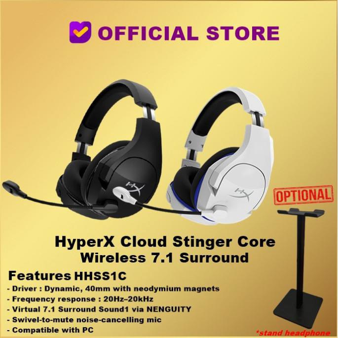 Jual HyperX Cloud Stinger Core Wireless 7.1 Surround Sound Gaming