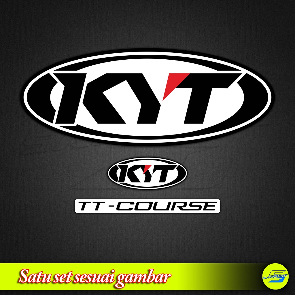 Jual Sticker Helm KYT TT Course Stiker Helmet KYT TT-COURSE | Shopee ...