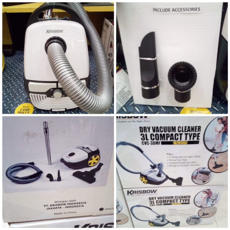 krisbow vacuum cleaner compact cyclone