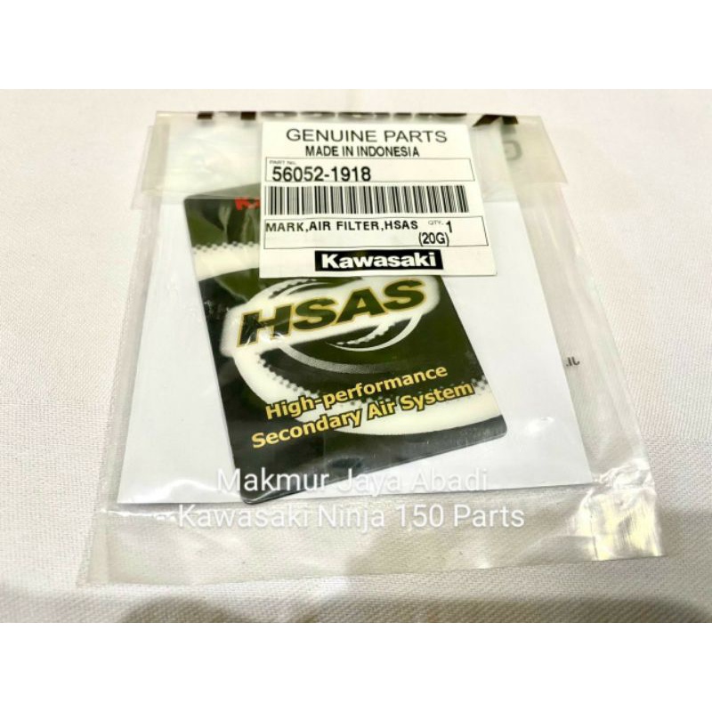 Jual Sticker Stiker Decal Box Tabung HSAS Mark Air Filter Ninja R SS RR