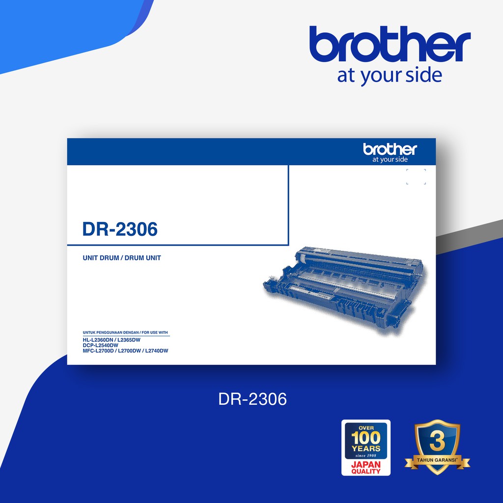 Drum Toner Brother Original DR2306 for HL-2360DN, HL-2365DW, dll - Original Resmi
