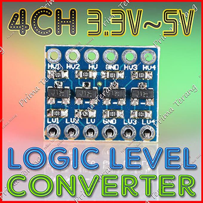 Jual 4 Channel Logic Level Converter LLC 5V To 3.3V Bi Directional 4CH ...