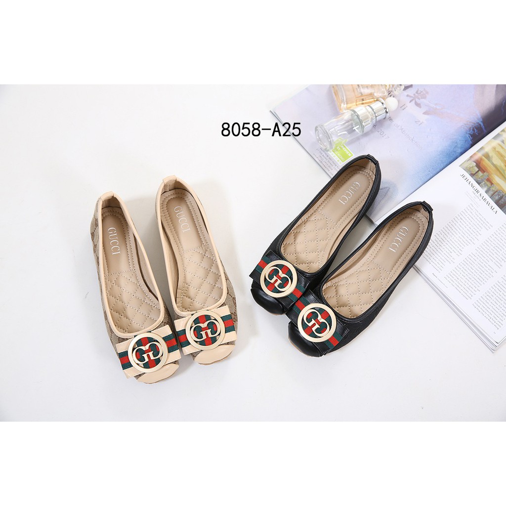 Sepatu hot sale flat gucci