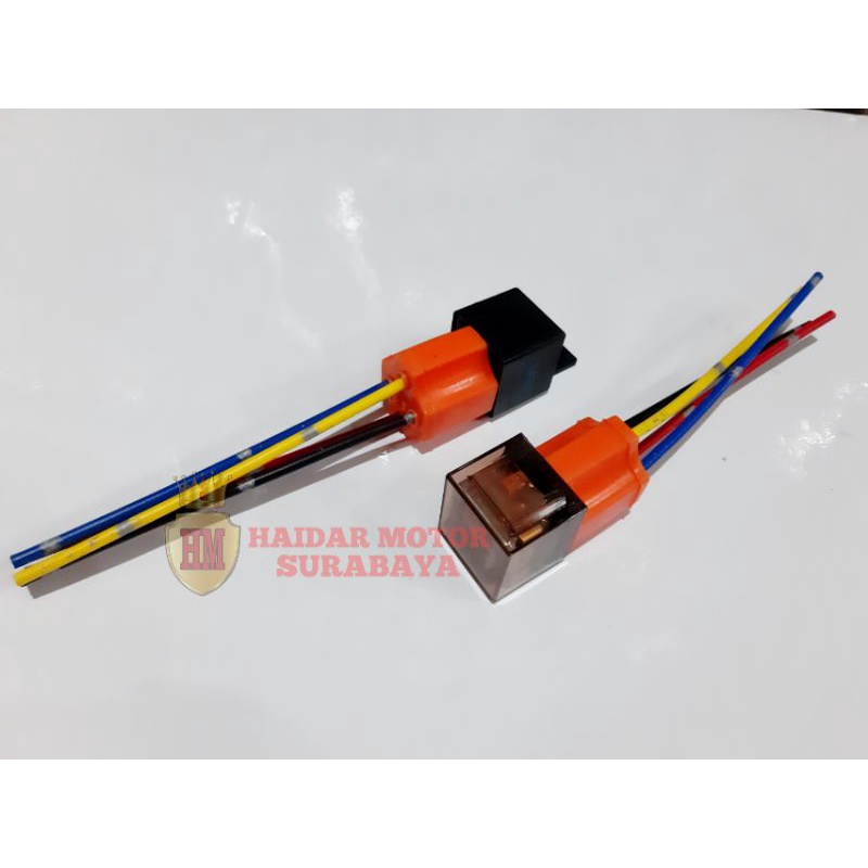 Jual Soket Relay Klakson putus putus dan kaki 4 Fitting relay Socket ...