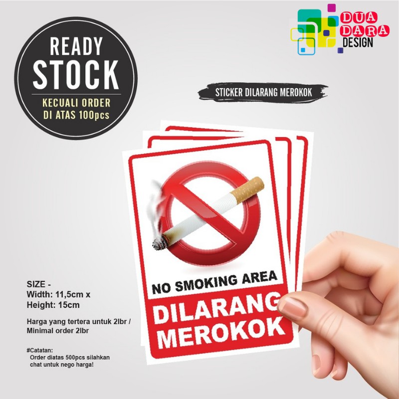 Jual Stiker Dilarang Merokok/No Smoking Area | Shopee Indonesia