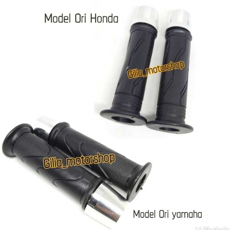 Jual Paket Handgrip Model Honda Yamaha Ori Plus Jalu Stang Cnc Chrome Model Pcx Universal