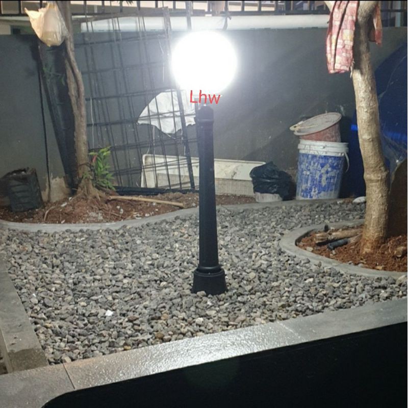 Jual Lampu hias taman bola tiang dekorasi outdoor | Shopee Indonesia