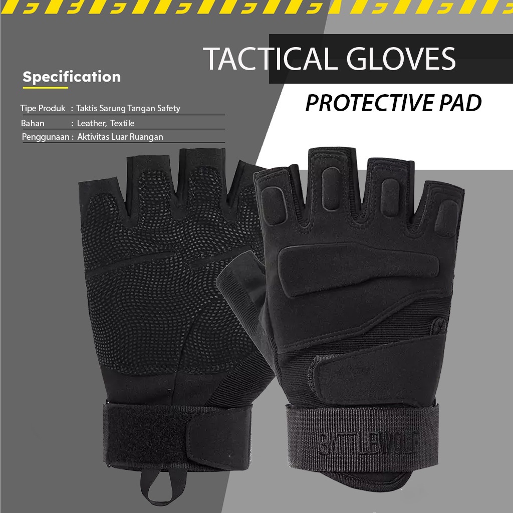 Jual Sarung Tangan Tactical/Mechanix Military Sepeda Motor Gloves Half