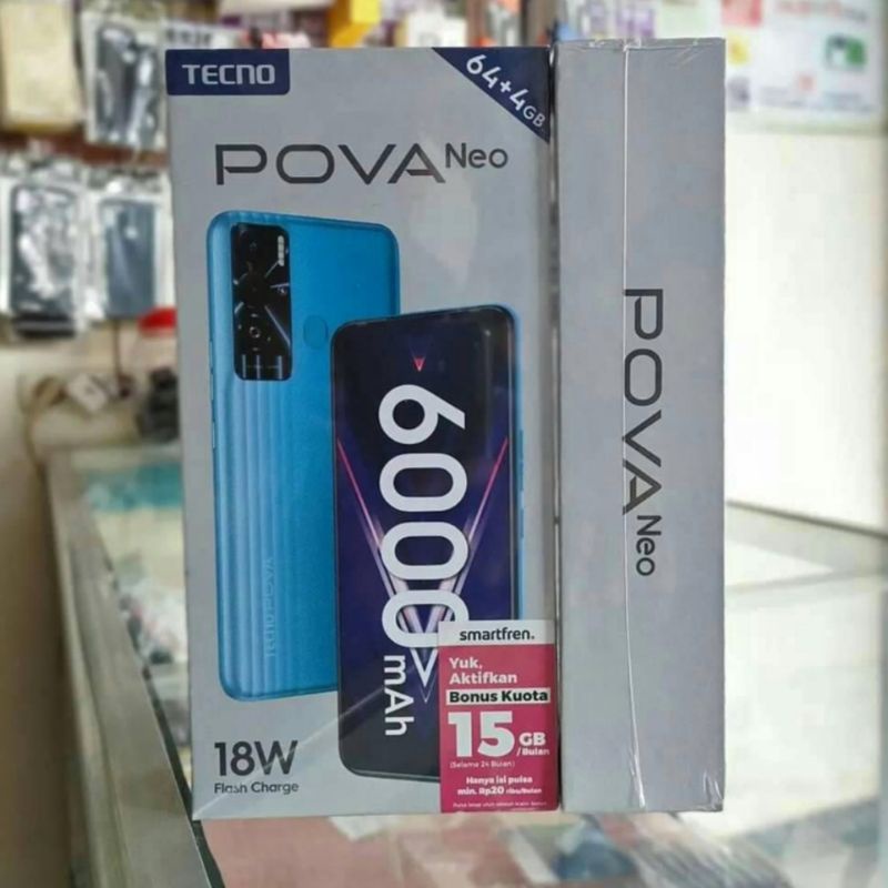 Jual TECNO POVA NEO 4/64GB GARANSI RESMI BNIB | Shopee Indonesia