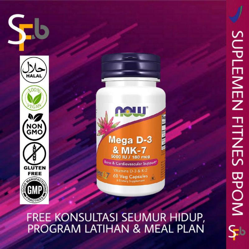 Jual now FOODS food vitamin D3 k2 D 3 1000 10000 5000IU 2000 IU 45 MCG ...