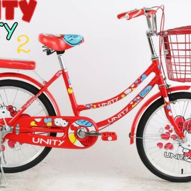 Jual Sepeda Unity Hello Kitty Ukuran 20 Inchi - Biru Original | Shopee ...