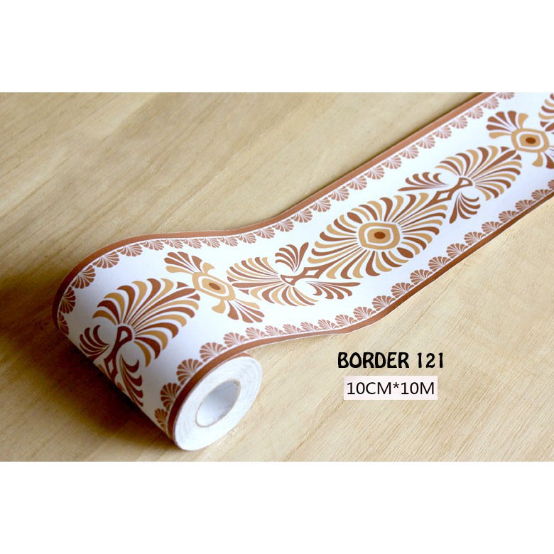 Jual WALLPAPER BORDER 121 UK 10 METER X 10CM STIKER DINDING WALBORDER