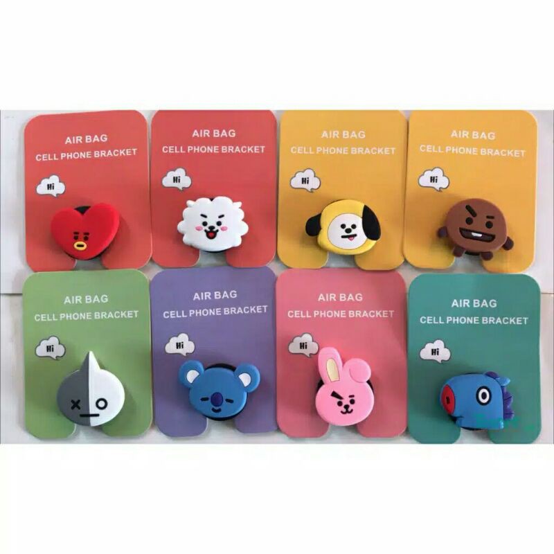 Jual POPSOCKET BTS 3D KARAKTER/ 3D CARTOON POPSOCKETS/ POPSOCKET BT21 ...