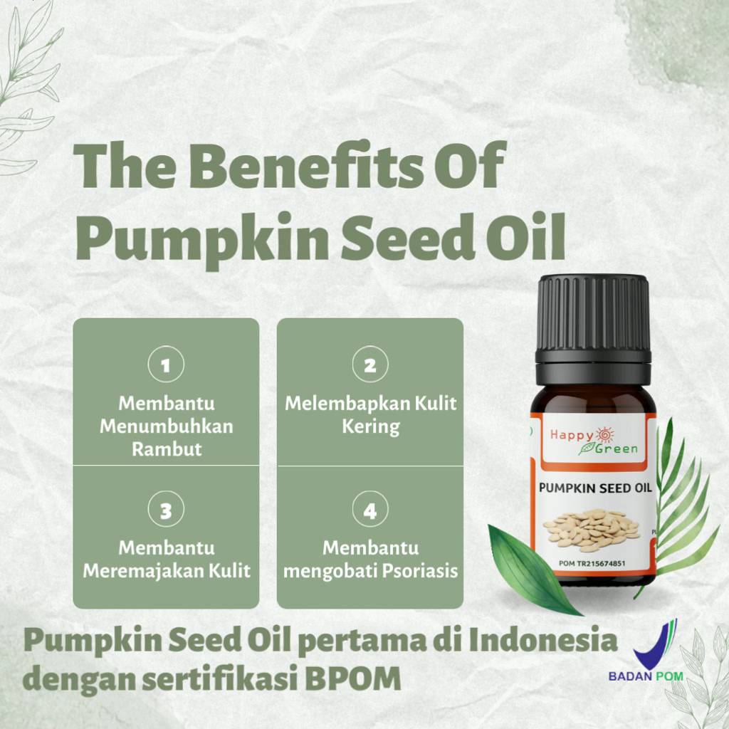Jual Bersertifikat BPOM Approved Happy Green Pumpkin Seed Oil - Minyak ...
