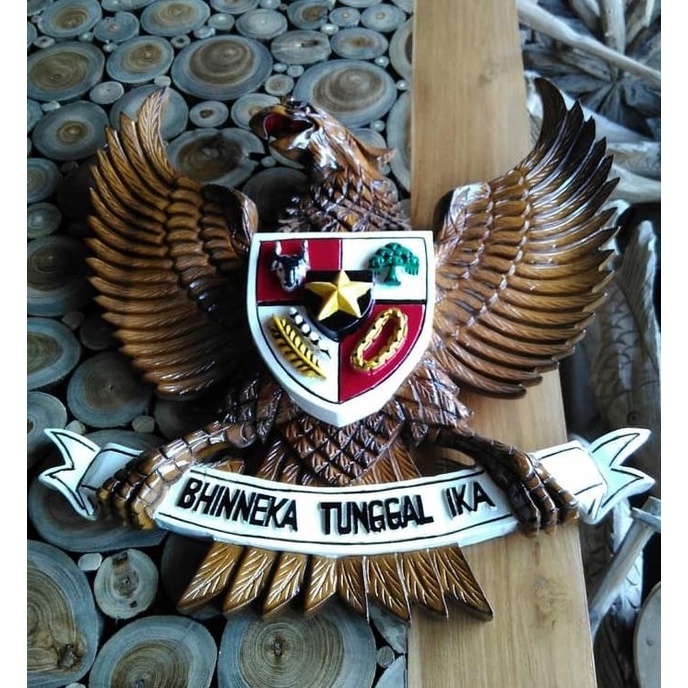 Jual Hiasan Dinding Ngasem Lambang Garuda Pancasila Kayu Jati Cm Promo Shopee Indonesia