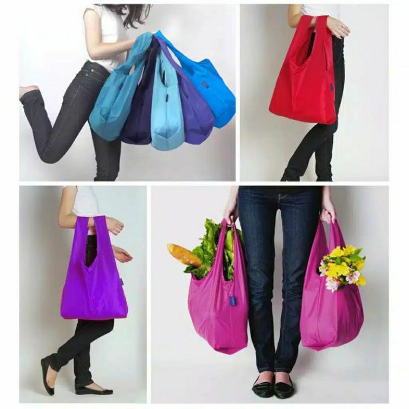 Jual Shopping Bag Lipat Baggu Tas Jinjing Belanja Modis Tote Bag