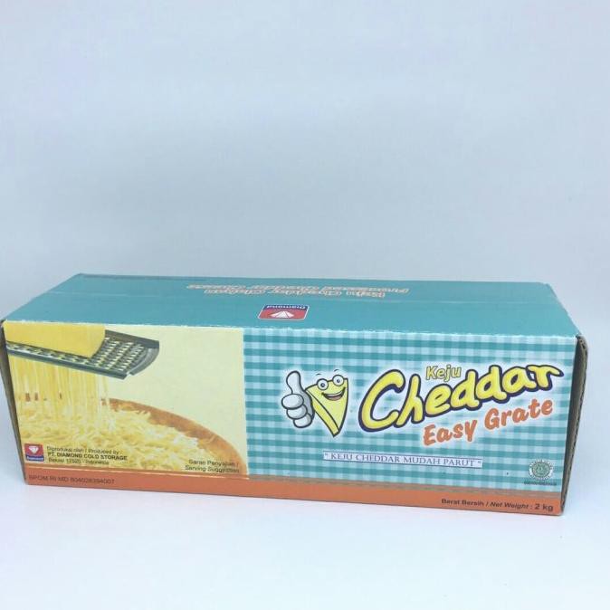 Jual Keju Cheddar Cheese Cheddar Easy To Grate Diamond 2kg Shopee Indonesia