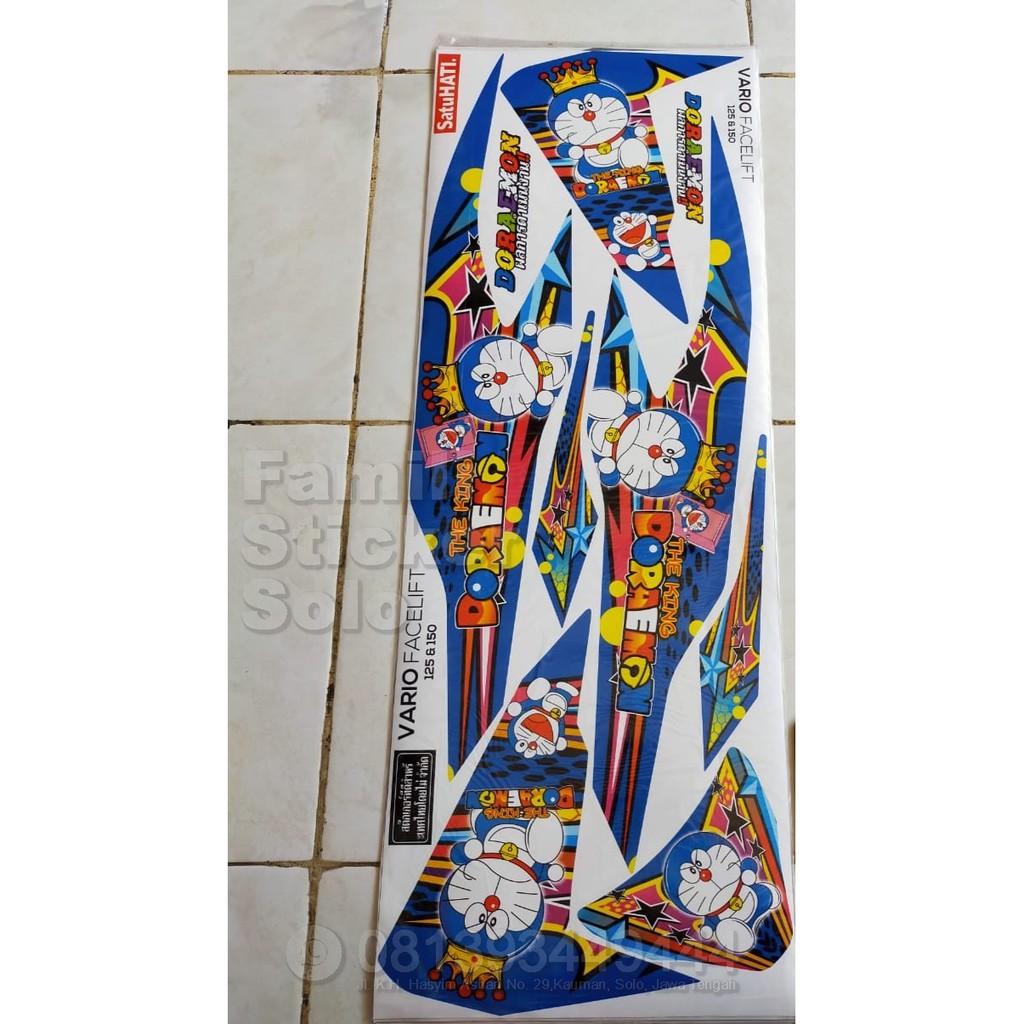 Jual Striping Honda Vario Facelift 125/150 The King Doraemon Variasi
