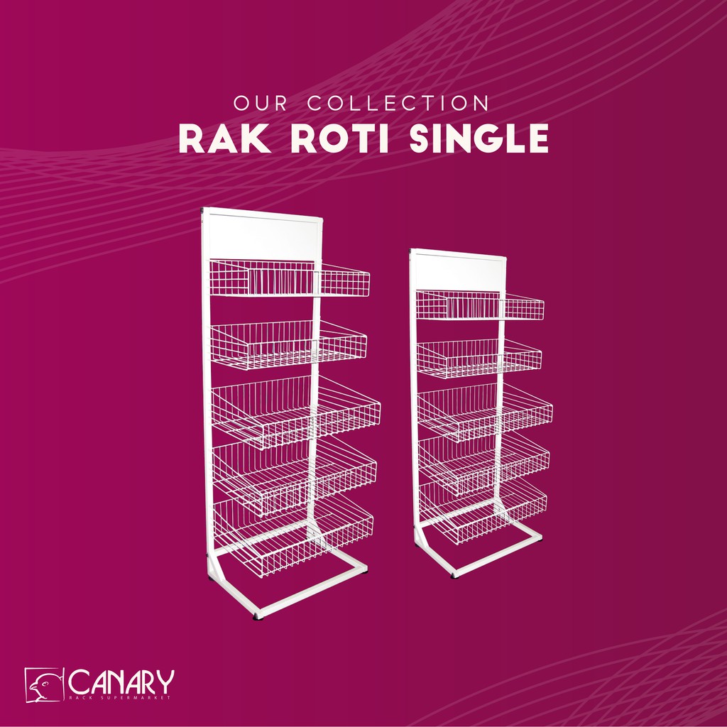 Jual Rak Roti Single Supermarket Set | Shopee Indonesia