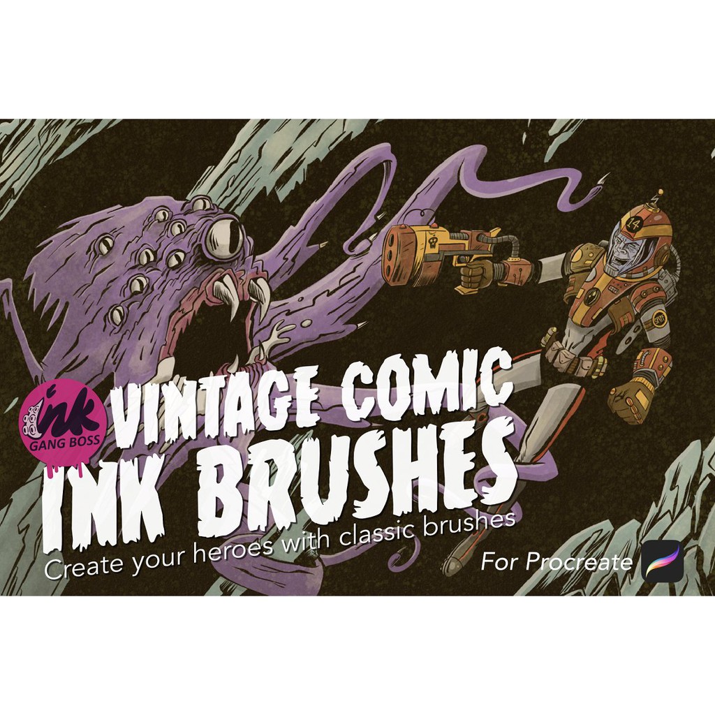 Jual Procreate Brush Procreate Vintage Comic Ink Brushes Shopee
