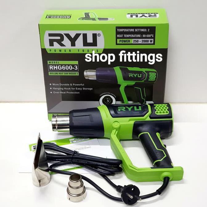 Jual RYU RHG 600 Blower Heat Gun Mesin Pemanas Hot Air Gun Atur Setel ...
