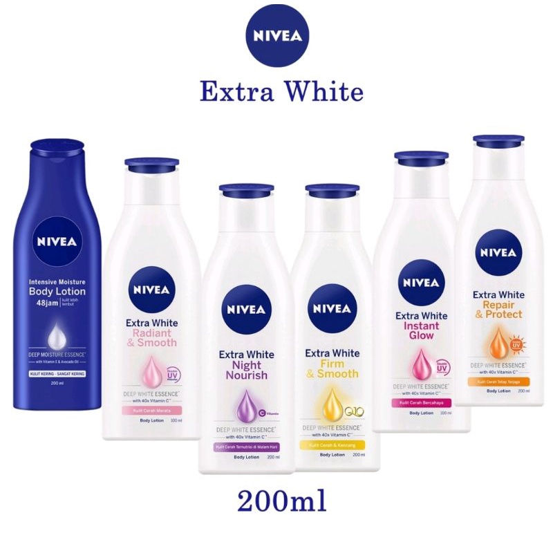 Jual NIVEA Extra White Body Lotion 200ml Nivea Body Lotion Extra White Shopee Indonesia