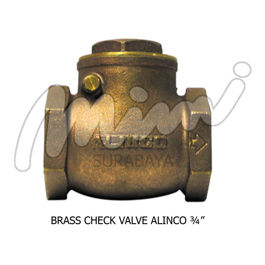 Jual Brass Check Cek Valve Kuningan Tabok Klep Inch Alinco Shopee Indonesia