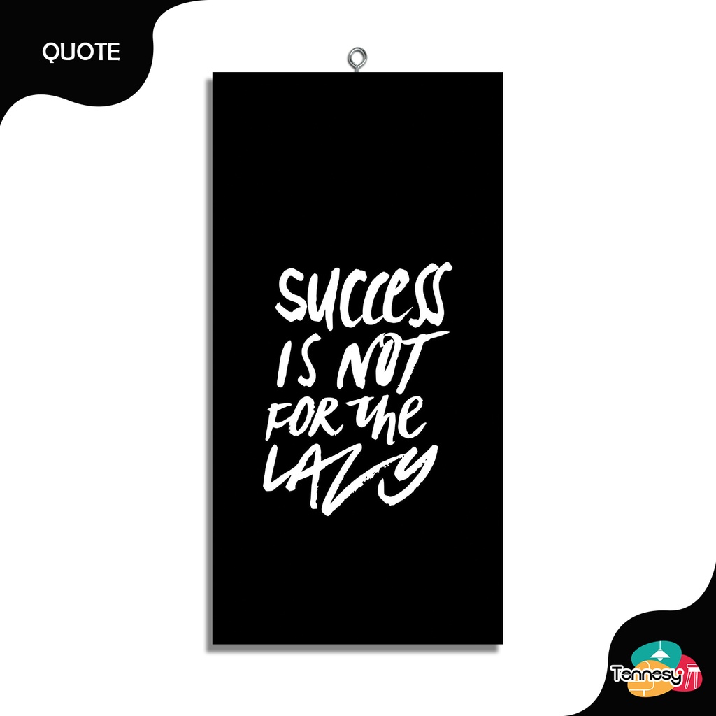 Jual Tennesy Hiasan Dinding Quote Black And White 10x20cm Wall Decor