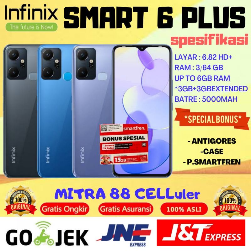 jual-infinix-smart-6-plus-ram-3-64gb-up-to-6gb-extended-ram-norepack