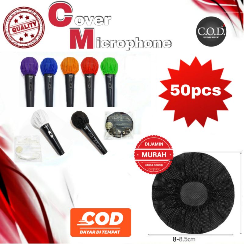 Jual Cover mic Jolly Poly disposable sarung microphone karaoke