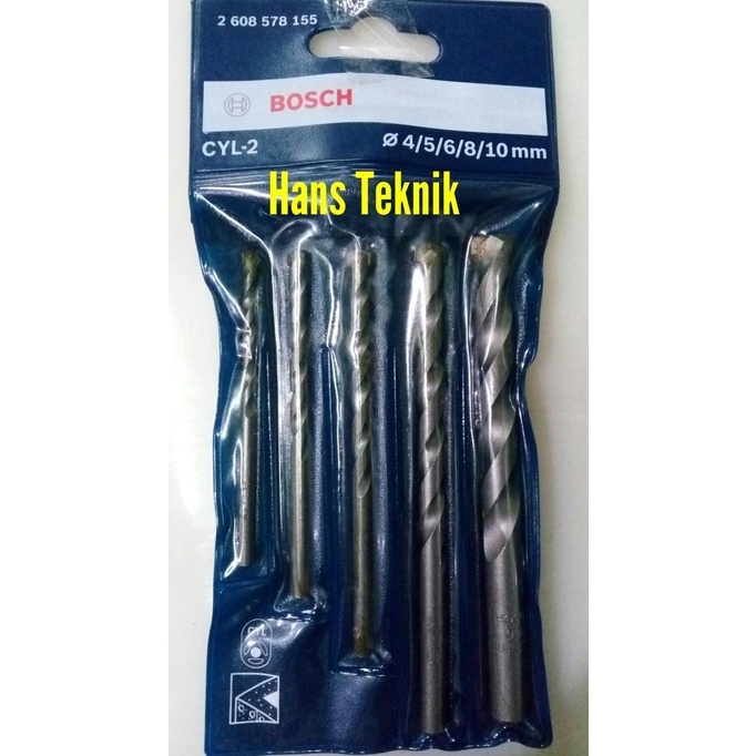 Jual Mata Bor Tembok Beton Impact Bosch Set Mm Cyl Original Shopee Indonesia