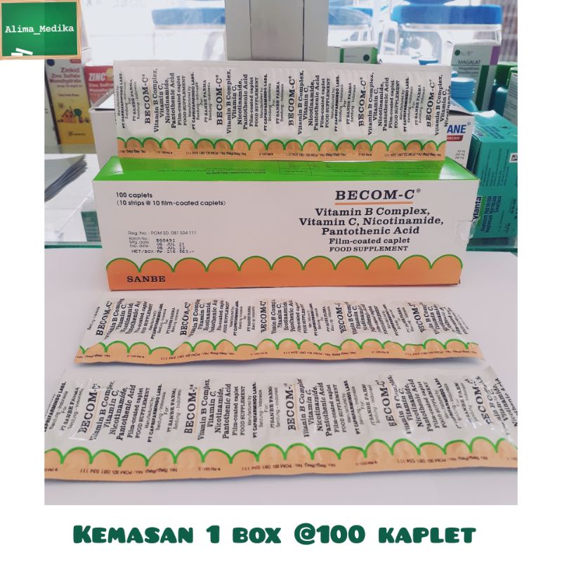 Jual BECOM-C Mutivitamin dan Mineral ( kemasan box ) | Shopee Indonesia