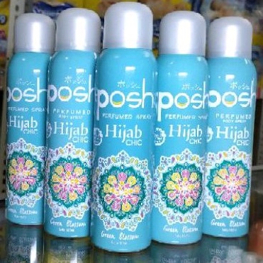 Jual POSH PERFUMED BODY SPRAY HIJAB CHIC GREEN BLOSSOM 150 ML / PARFUM ...