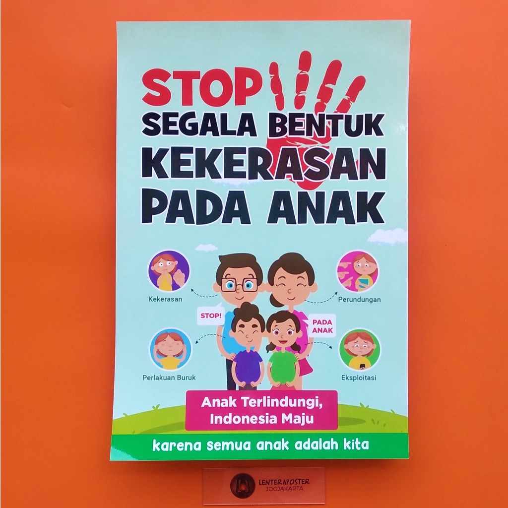 Jual Poster Edukasi - Stop Kekerasan Terhadap Anak - Stop Segala Bentuk ...